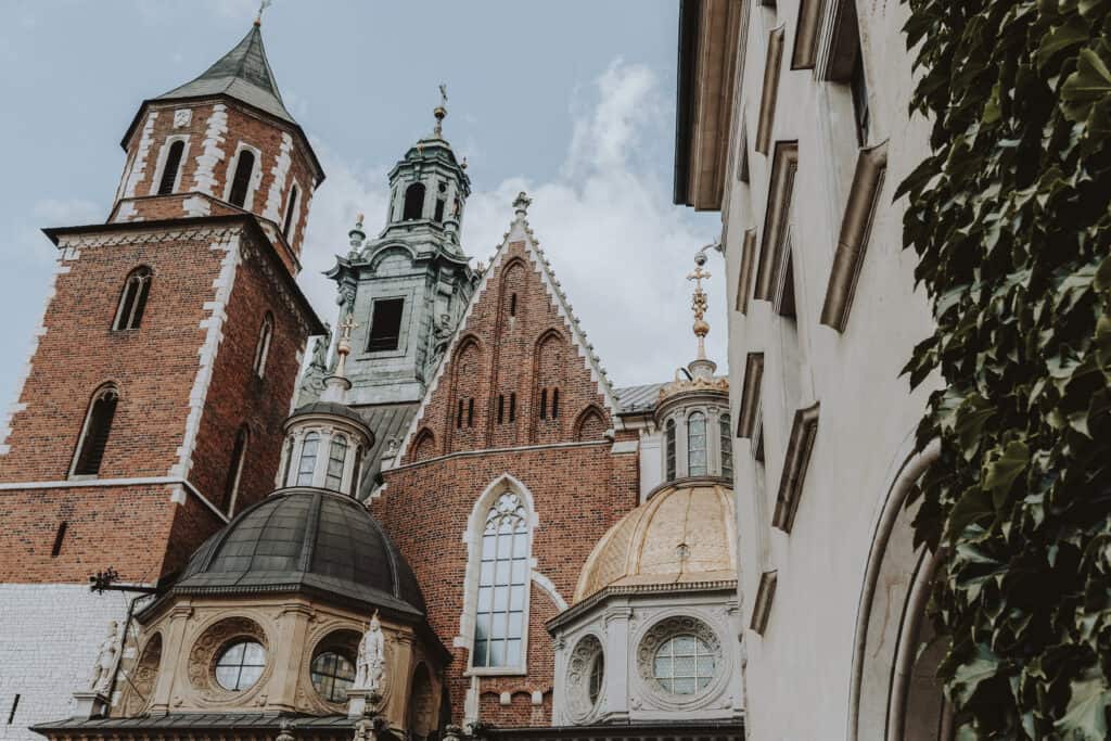Cathedral background, Krakow, Poland