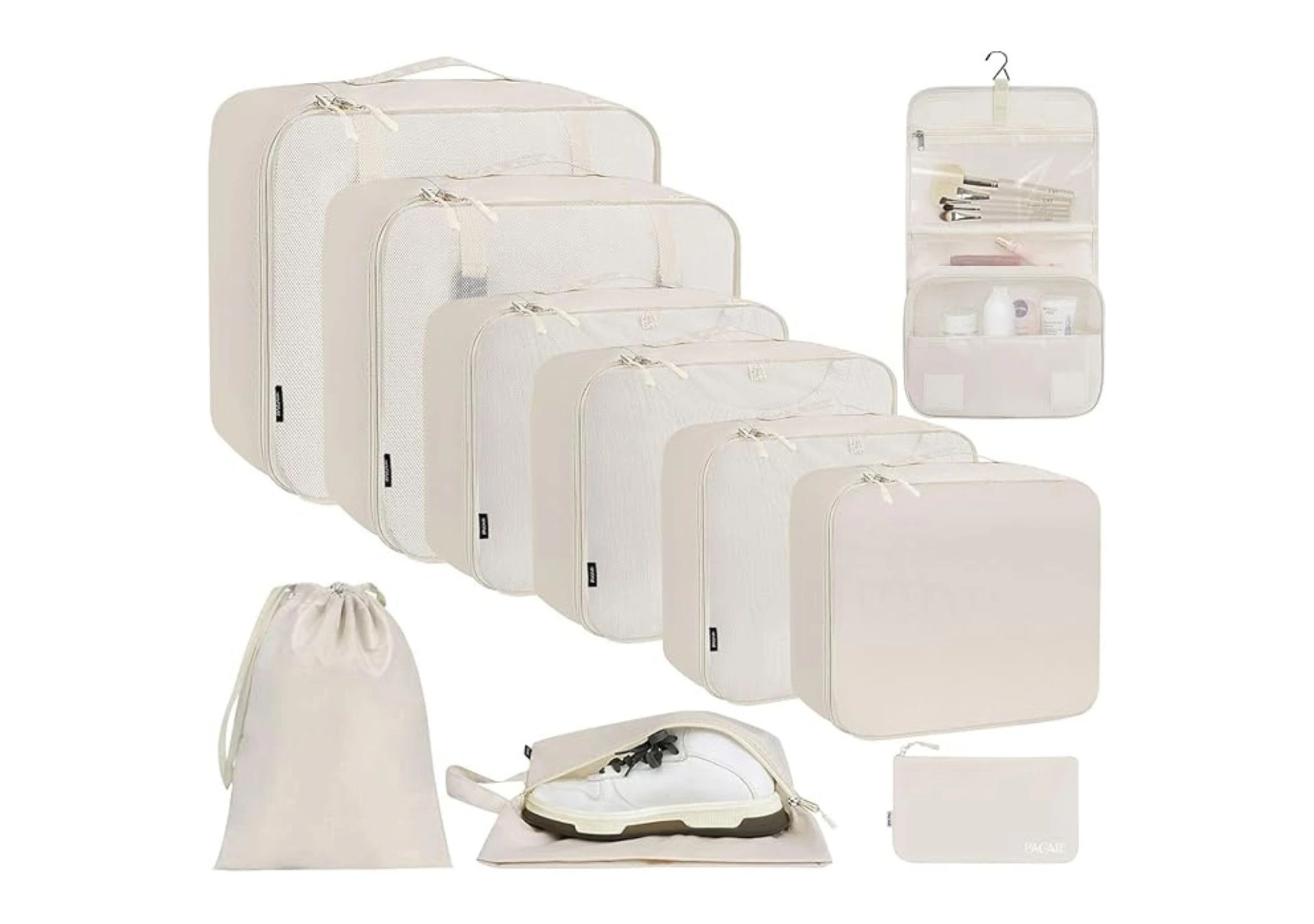 10 Set Packing Cubes Various Sizes Packing Organizer for Travel Accessories Luggage Carry On Suitcase